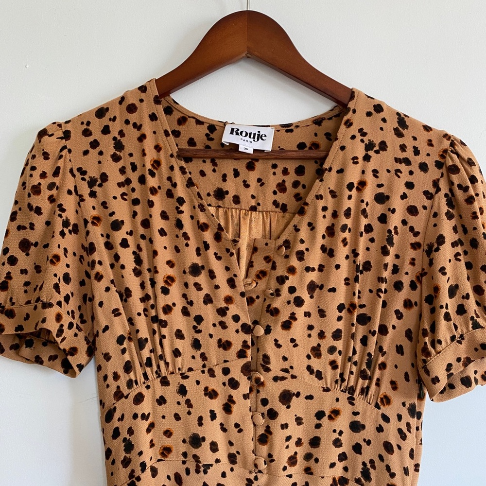 Rouje Ondine Dress Leopard Print